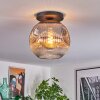 Ripoll Deckenleuchte Glas 30 cm Klar, Rauchfarben, 1-flammig