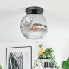 Ripoll Deckenleuchte Glas 30 cm Klar, Rauchfarben, 1-flammig