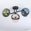 Gastor Deckenleuchte Glas 15 cm Blau, Chrom, Grün, Klar, Rauchfarben, 3-flammig