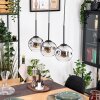 Ripoll Hängeleuchte Glas 15 cm Naturfarben, Schwarz, 3-flammig