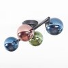 Chehalis Deckenleuchte Glas 10 cm Blau, Grün, Kupferfarben, 4-flammig