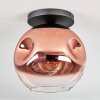 Ripoll Deckenleuchte Glas 30 cm Klar, Kupferfarben, 1-flammig