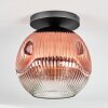 Ripoll Deckenleuchte Glas 30 cm Klar, Kupferfarben, 1-flammig