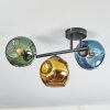 Ripoll Deckenleuchte Glas 15 cm Blau, Gold, Grün, 3-flammig