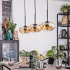 Mertola Hängeleuchte Glas 20 cm Bernsteinfarben, 3-flammig
