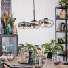 Mertola Hängeleuchte Glas 20 cm Klar, Rauchfarben, 3-flammig