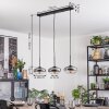Mertola Hängeleuchte Glas 20 cm Klar, Rauchfarben, 3-flammig
