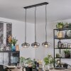 Mertola Hängeleuchte Glas 20 cm Klar, Rauchfarben, 3-flammig