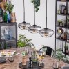 Mertola Hängeleuchte Glas 20 cm Klar, Rauchfarben, 3-flammig
