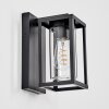 Portalis Außenwandleuchte Schwarz, 1-flammig