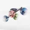 Chehalis Deckenleuchte Glas 10 cm Blau, Grün, Klar, Kupferfarben, 4-flammig