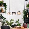 Koyoto Hängeleuchte Glas 15 cm Naturfarben, Schwarz, 3-flammig