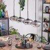 Mertola Hängeleuchte Glas 20 cm Klar, Rauchfarben, 4-flammig