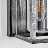 Portalis Außenwandleuchte Schwarz, Silber, 1-flammig