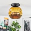 Ripoll Deckenleuchte Glas 30 cm Gold, 1-flammig
