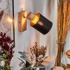 Fallhagen Wandleuchte Chrom, Holz hell, 1-flammig