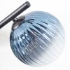 Chehalis Deckenleuchte Glas 15 cm Blau, Grün, Klar, Kupferfarben, 4-flammig