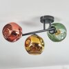 Ripoll Deckenleuchte Glas 15 cm Gold, Grün, Kupferfarben, 3-flammig