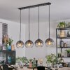 Koyoto Hängeleuchte Glas 20 cm Klar, Rauchfarben, 4-flammig
