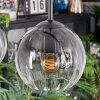 Koyoto Hängeleuchte Glas 15 cm Klar, Rauchfarben, 4-flammig