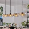 Mertola Hängeleuchte Glas 30 cm Bernsteinfarben, Klar, 4-flammig