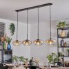 Mertola Hängeleuchte Glas 25 cm Bernsteinfarben, Klar, 4-flammig