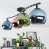 Koyoto Deckenleuchte Glas 15 cm Blau, Grün, Kupferfarben, 4-flammig
