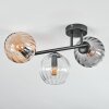 Koyoto Deckenleuchte Glas 15 cm Bernsteinfarben, Klar, Rauchfarben, 3-flammig