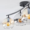 Koyoto Deckenleuchte Glas 15 cm Bernsteinfarben, Klar, Rauchfarben, 4-flammig