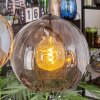 Koyoto Hängeleuchte Glas 25 cm Bernsteinfarben, Rauchfarben, 4-flammig