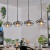 Mertola Hängeleuchte Glas 25 cm Klar, Rauchfarben, 4-flammig