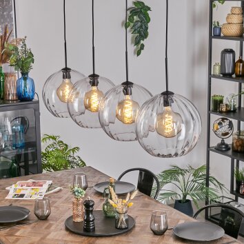 Koyoto Hängeleuchte Glas 30 cm Klar, 4-flammig