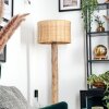 Cavaca Stehleuchte 35 cm Naturfarben, Schwarz, 1-flammig