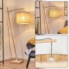Sabadim Stehleuchte 40 cm Naturfarben, Weiß, 1-flammig