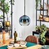 Koyoto Hängeleuchte Glas 20 cm Blau, Klar, 1-flammig