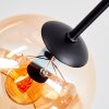 Koyoto Deckenleuchte Glas 15 cm Bernsteinfarben, Chrom, Klar, Rauchfarben, 6-flammig