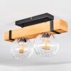 Sernadelo Deckenleuchte Glas 15 cm Naturfarben, Schwarz, 2-flammig