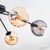 Koyoto Deckenleuchte Glas 15 cm Bernsteinfarben, Rauchfarben, 6-flammig