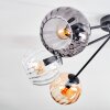 Koyoto Deckenleuchte Glas 15 cm Bernsteinfarben, Klar, Rauchfarben, 6-flammig