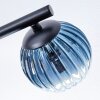 Chehalis Deckenleuchte Glas 10 cm, 12 cm Blau, Grün, Klar, Kupferfarben, 3-flammig