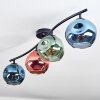 Ripoll Deckenleuchte Glas 15 cm Blau, Grün, Kupferfarben, 4-flammig
