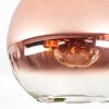 Koyoto Deckenleuchte Glas 30 cm Klar, Kupferfarben, 1-flammig