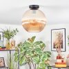 Koyoto Deckenleuchte Glas 30 cm Bernsteinfarben, 1-flammig
