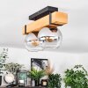 Sernadelo Deckenleuchte Glas 15 cm Naturfarben, Schwarz, 2-flammig