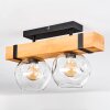 Sernadelo Deckenleuchte Glas 15 cm Naturfarben, Schwarz, 2-flammig