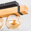 Sernadelo Deckenleuchte Glas 15 cm Naturfarben, Schwarz, 2-flammig