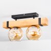 Sernadelo Deckenleuchte Glas 15 cm Naturfarben, Schwarz, 2-flammig