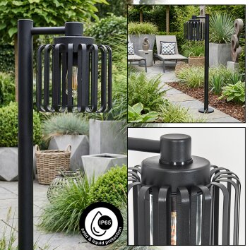 Horil Außenwegeleuchte Schwarz, 1-flammig