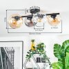 Koyoto Deckenleuchte Glas 15 cm Bernsteinfarben, Klar, Rauchfarben, 4-flammig