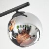 Koyoto Deckenleuchte Glas 15 cm Bernsteinfarben, Chrom, Rauchfarben, 4-flammig
